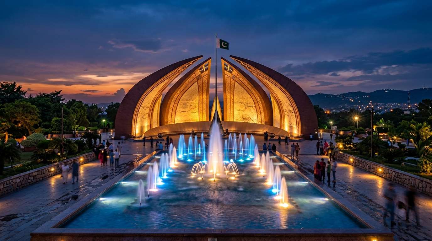 One-day tour of Islamabad that includes the Faisal Mosque and the Pakistan Monument